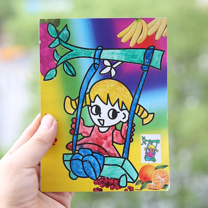 Bộ dụng cụ vẽ tranh màu nước thủ công dành cho bé mẫu giáo