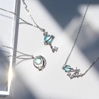 1 Dây Chuyền Mặt Đá Sapphire Xanh Dương Thời Trang