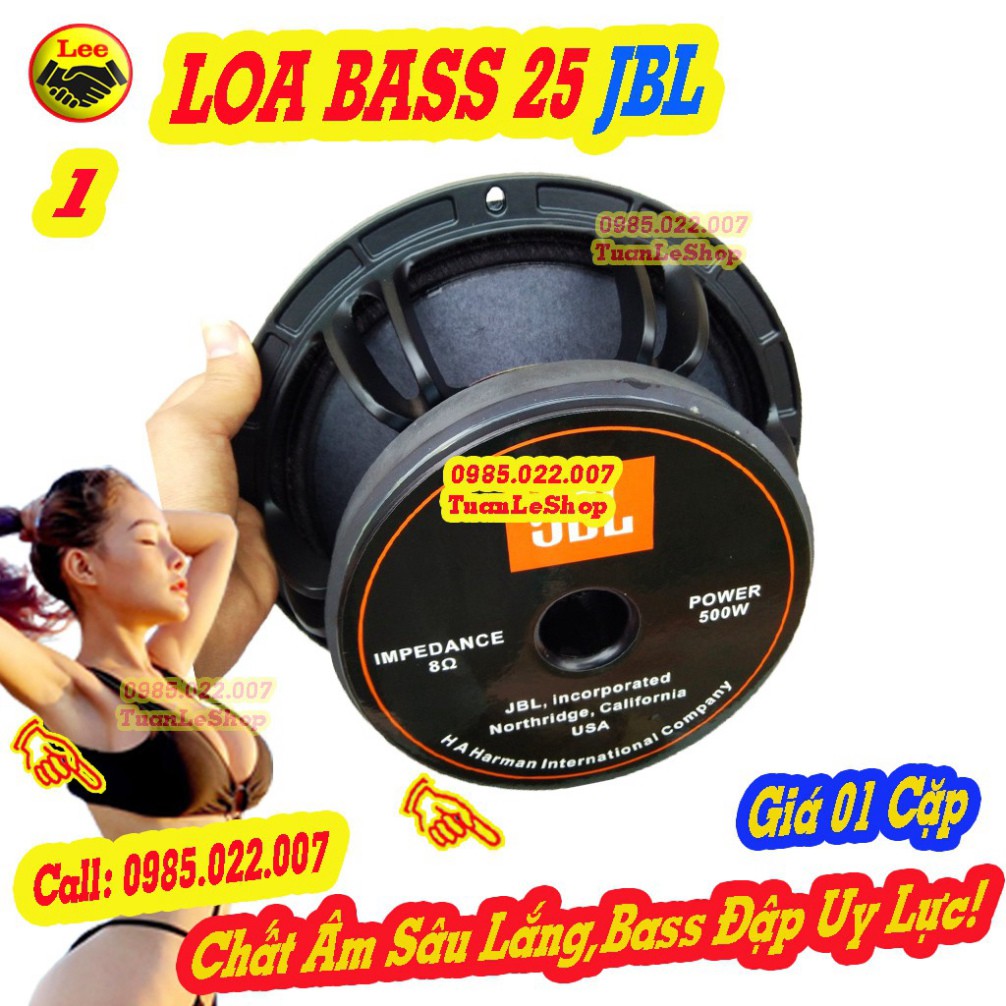 2 CỦ LOA BASS 25 LOA KARAOKE  JB L  – GIÁ 1 CẶP 2.5 TẤC