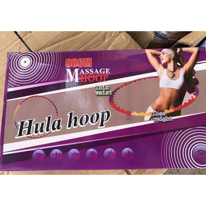 Vòng lắc eo massage bụng Hula Hoop - vòng xoay eo tập thể dục giảm mỡ hiệu quả