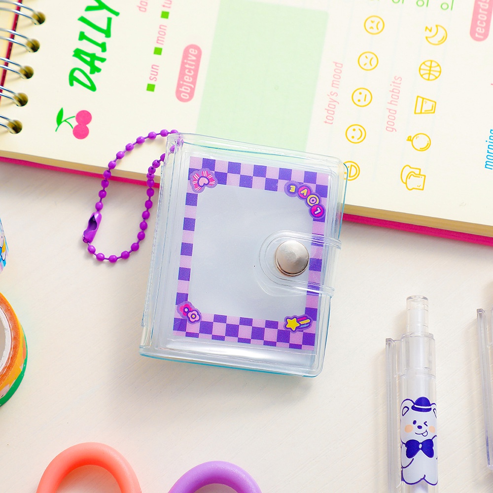 Cuốn Album Mini 2 inch Trong Suốt Kèm Móc Khóa Dễ Thương