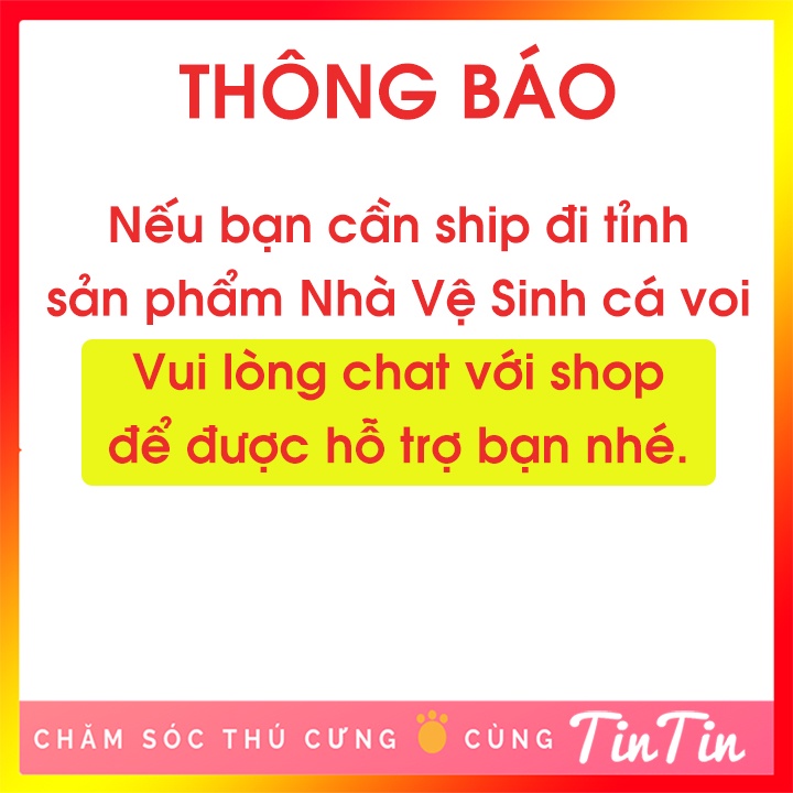 Nhà Vệ Sinh Cho Mèo Rút Đáy Hình Cá Voi - Hàng Đẹp Cao Cấp #Tintin Pet Store