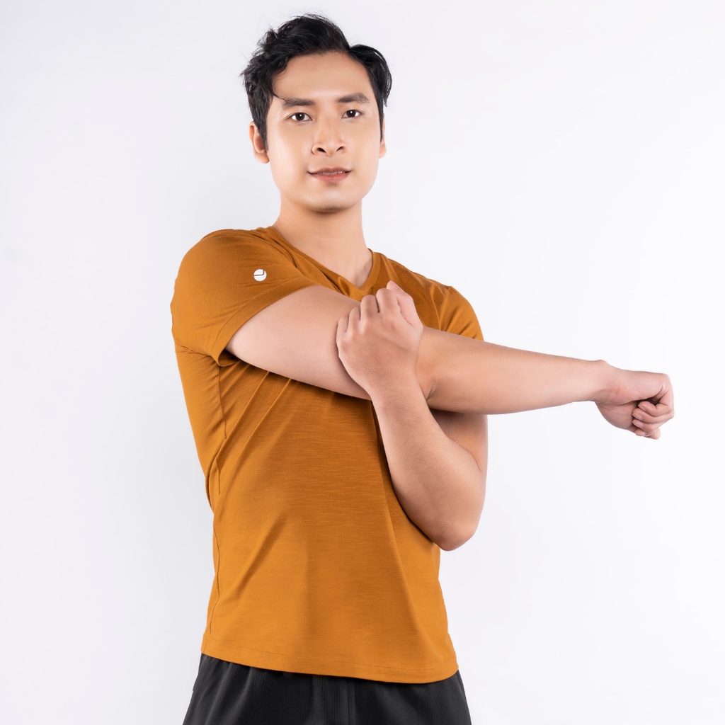 Áo Tshirt Nam LIVAN SPORT Maxfresh Màu Vàng Thoáng Khí Năng Động