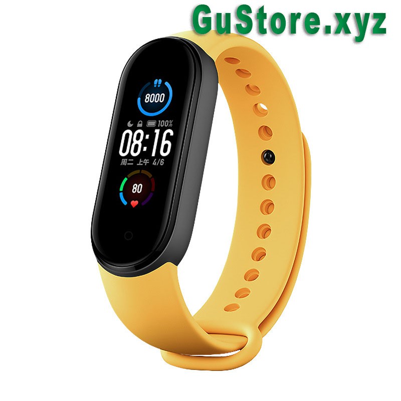 Dây đeo cao su thay thế chuyên dụng cho Xiaomi Mi Band 6/5/4/3 GS-MI01 (có sẵn hàng)