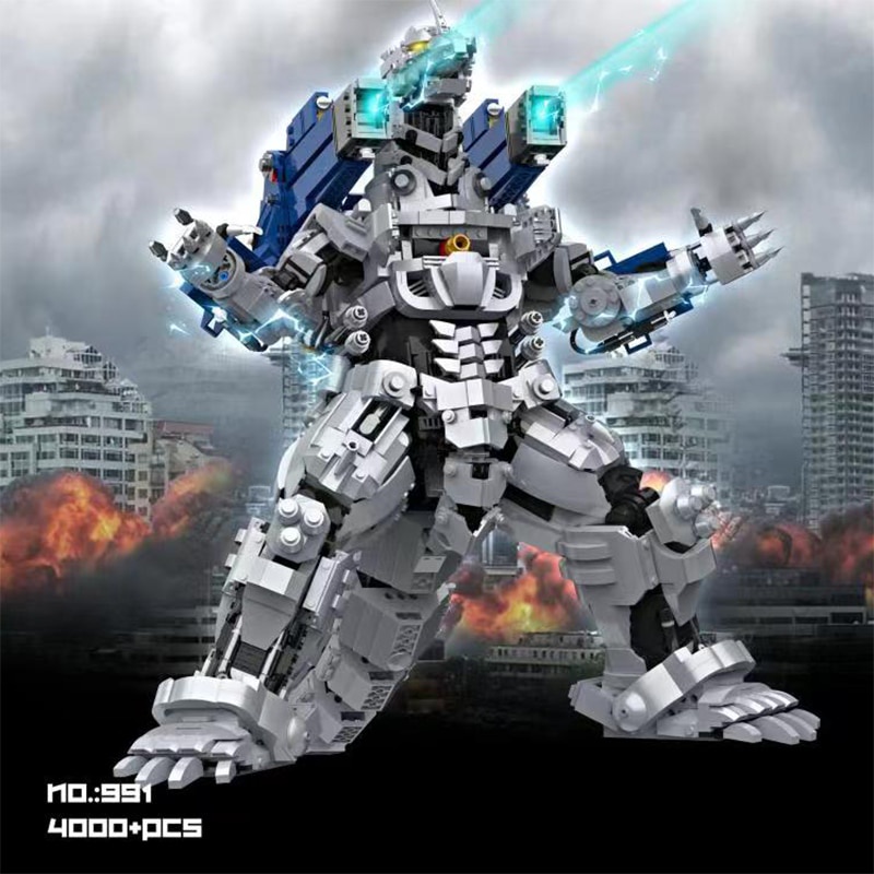Đồ chơi Lắp ráp Mô hình 991 MOC Mechanical Godzillaed Building Blocks Creative Movie Super Monster Dinosaur