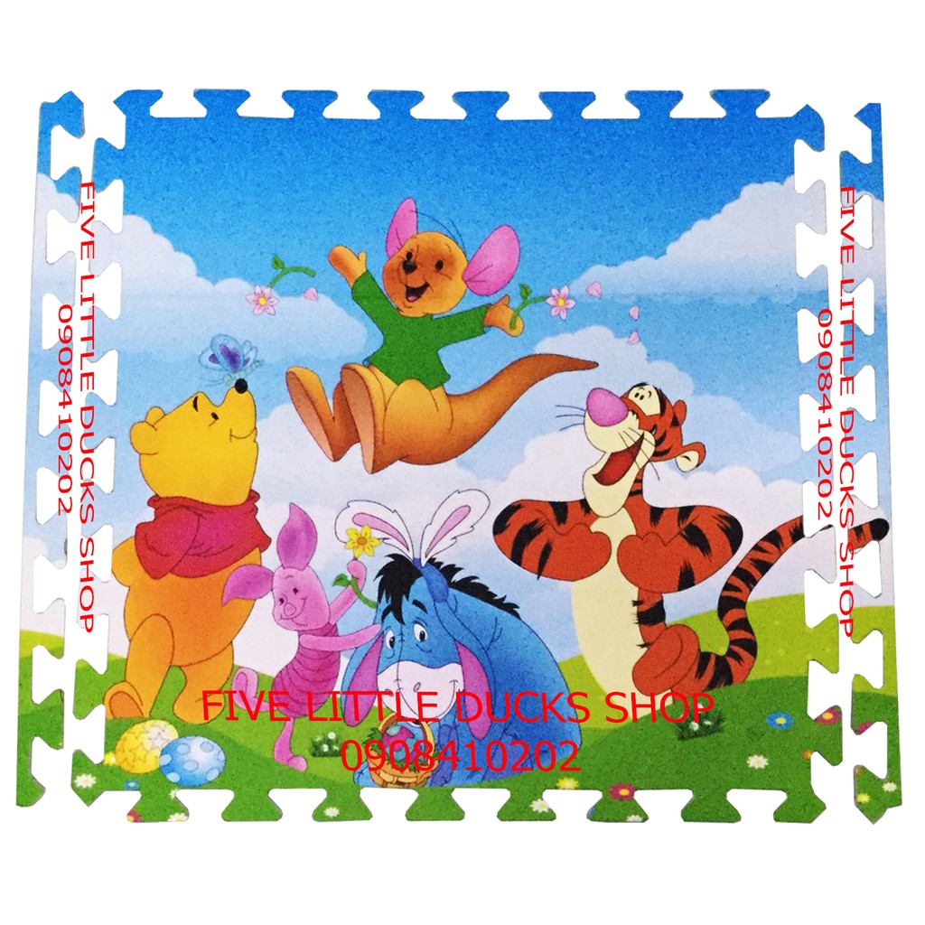 Bộ 4 Tấm Thảm Xốp Lót Sàn Hình Thú Disney Cho Bé - 60x60cm - EcoBaby