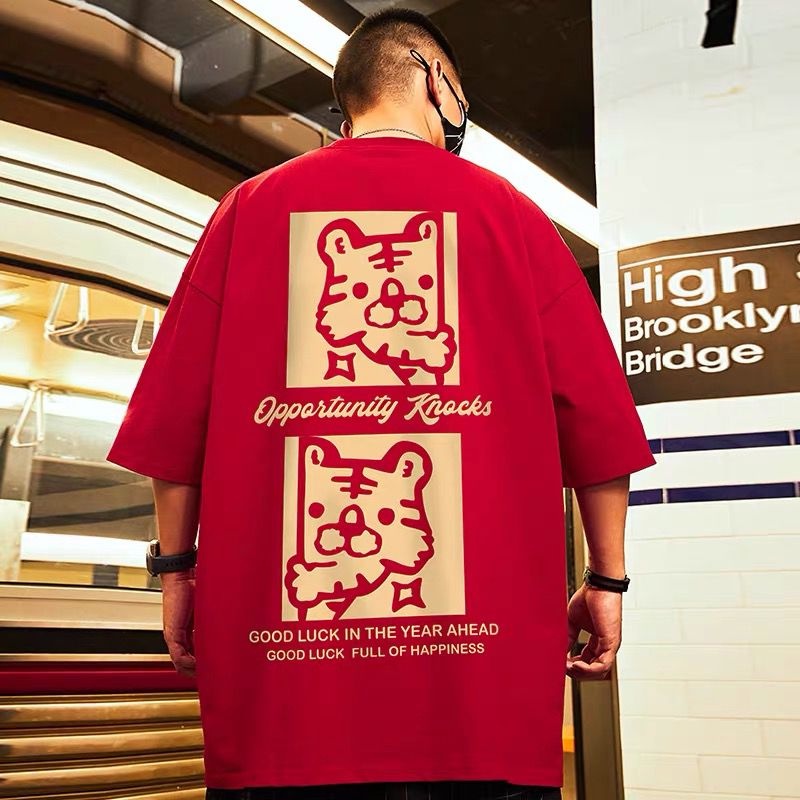 Áo Thun Tay Ngắn Cổ Tròn Dáng Rộng In Họa Tiết Hoạt Hình Phong Cách Hip Hop Thời Trang Mùa Hè Cho Nam Size M-8XL