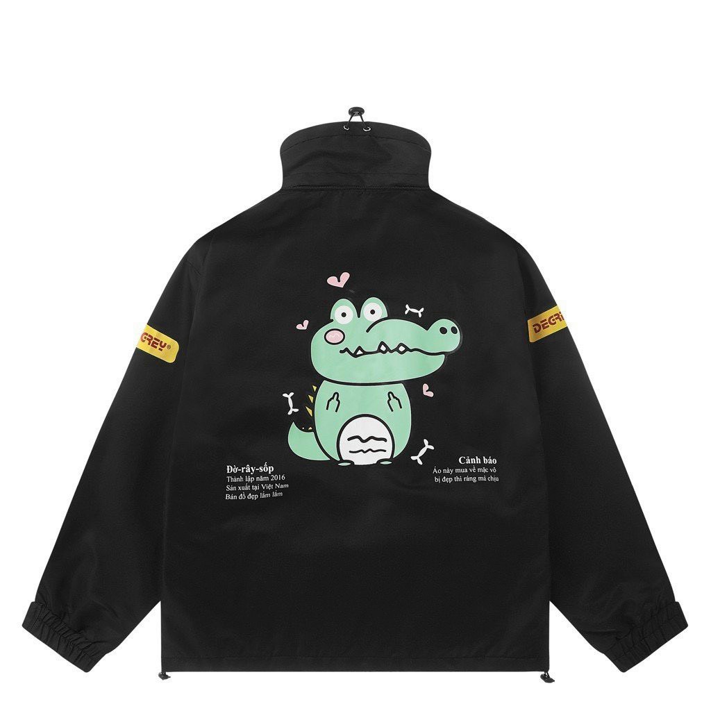 Áo khoác dù CÁ SẤU XANH nam nữ form rộng Unisex ulzzang 2 lớp Chống Nắng Siêu Hot Jacket Bomber Guvia
