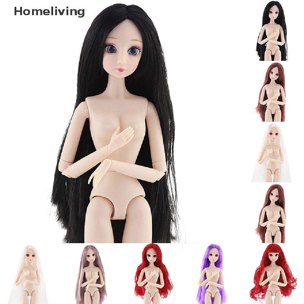 Búp Bê Mắt 3D Bằng Nhựa Có Thể Di Chuyển 18 Khớp Nhiều Màu Sắc 30Cm