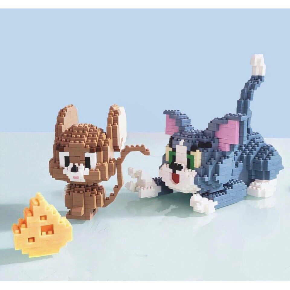 Đồ chơi xếp hình mô hình lắp ráp TOM & JERRY l NANOBLOCKS