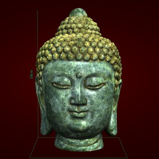 Tượng đầu phật trang trí bể cá - Xưởng E3D - Tượng Decor -PH 077