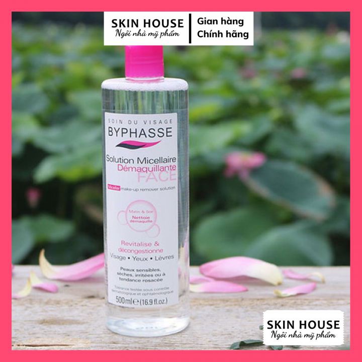 (CHÍNH HÃNG)Nước Tẩy Trang Byphasse - Nước tẩy trang cho mọi loại da Byphasse 500ml micellar make-up remover solution