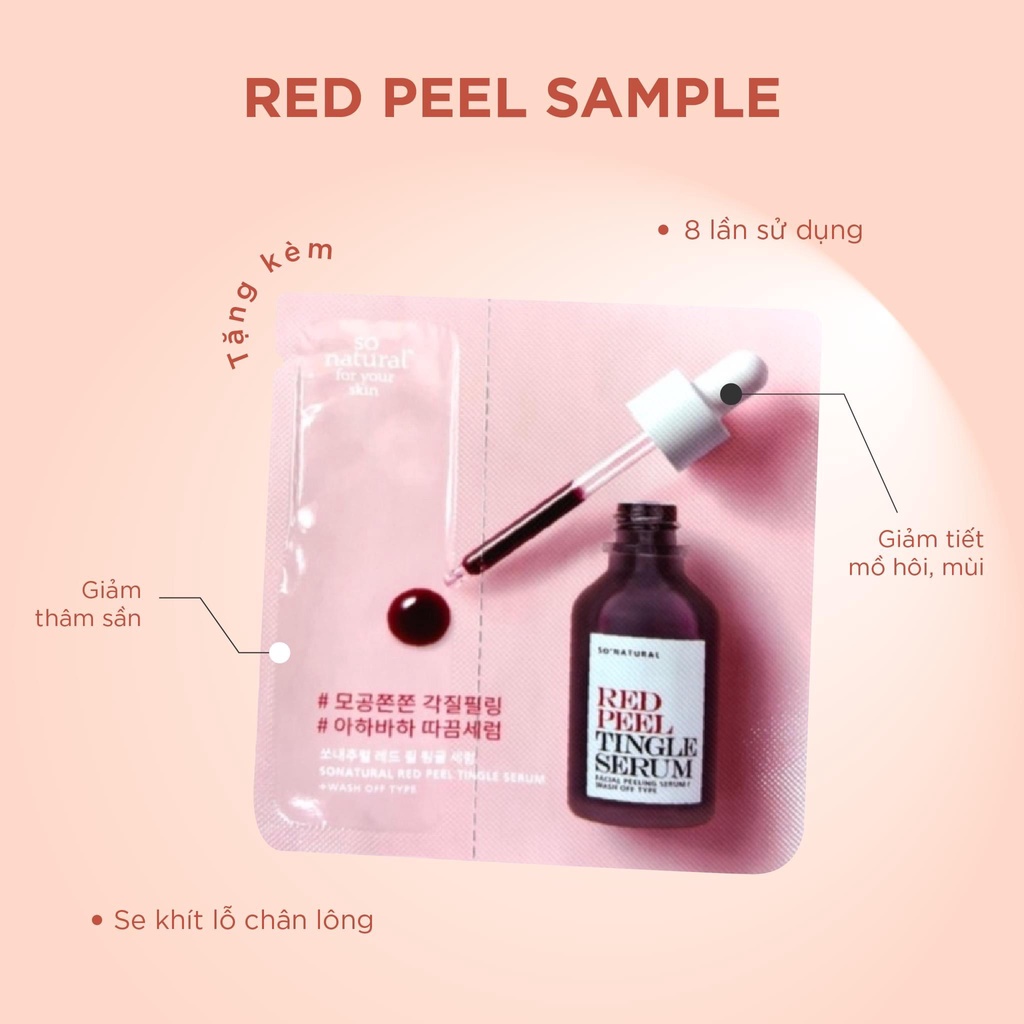 Gói dùng thử tinh chất Red Peel So's Natural Red Peed Tingle Serum 2.5ml