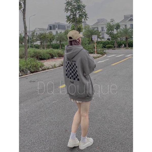 Hoodi bàn cờ chất nỉ bông Qc loại 1 over Size | BigBuy360 - bigbuy360.vn