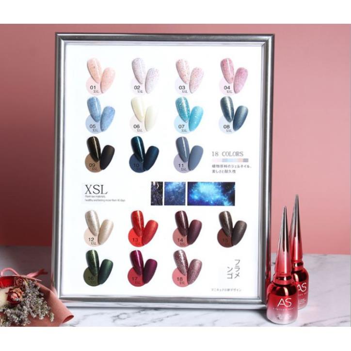 Sơn Gel AS vỏ đỏ Mã XSL ( Cam Kết Chính Hãng - làm khô sơn gel bằng máy hơ uvled )