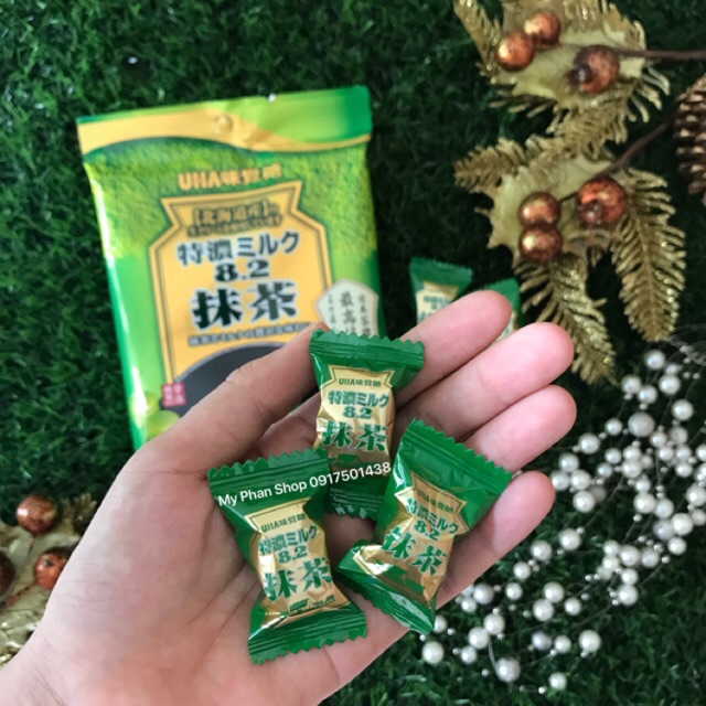 Kẹo Trà Xanh Sữa UHA Matcha Milk Candy 58g