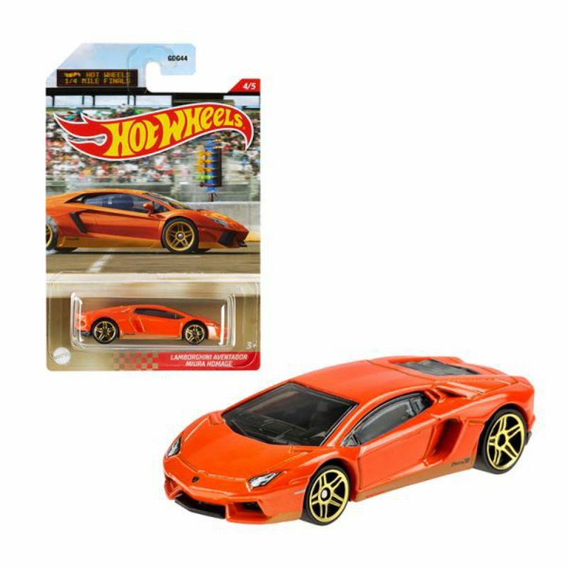 Xe mô hình Hot Wheels 1/64 Lamborghini Aventador Miura Homage (new)