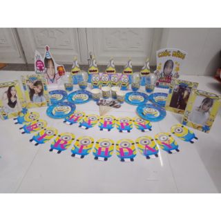 Combo trang trí sinh nhật chủ đề minion