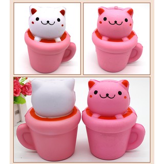 SquiShy cốc thỏ mặt bự