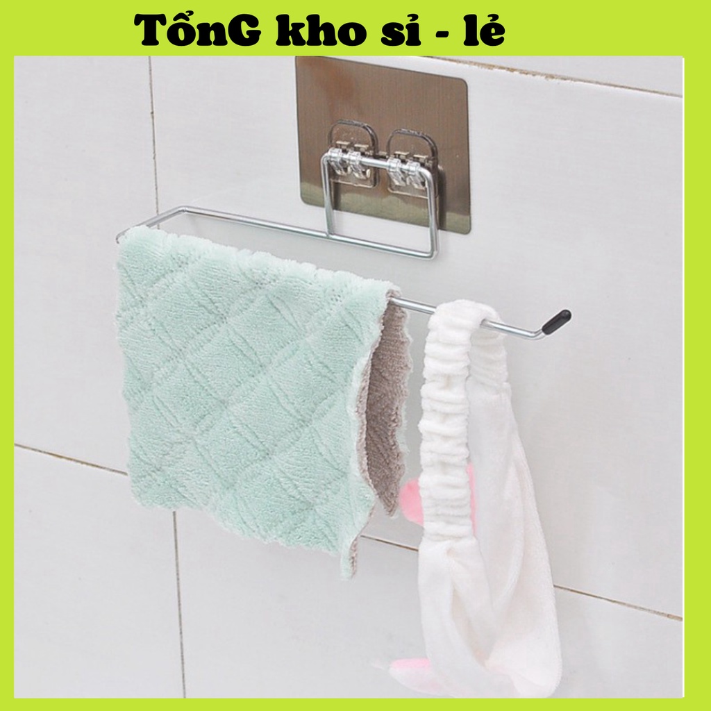 Thanh Inox Dán Tường Treo Cuộn Giấy, Khăn Lau Bếp, Giấy Vệ Sinh Chắc Chắn 88304 Tổng Kho Sỉ VP 88