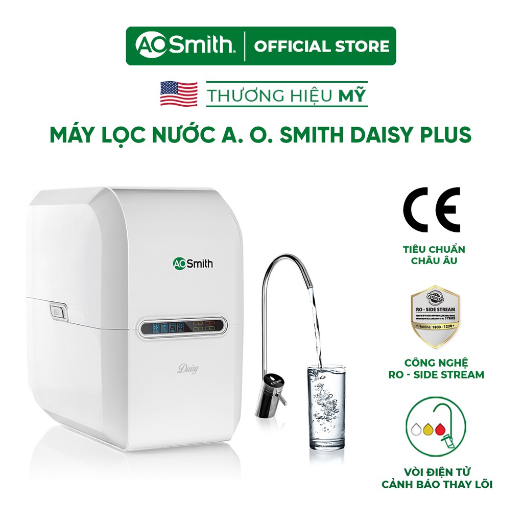 [Mã ELTECHZONE giảm 5% đơn 500K] Máy Lọc Nước A. O. Smith Daisy Plus