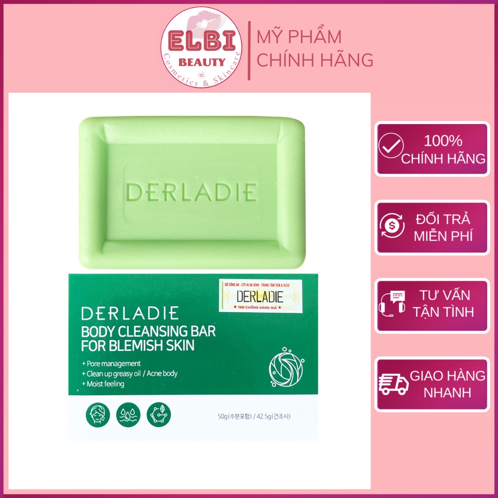 Xà Phòng Derladie Giảm Mụn Lưng Derladie Body Cleansing Bar Blemish Skin 50gr,  Xà Bông Cục Derladie | BigBuy360 - bigbuy360.vn