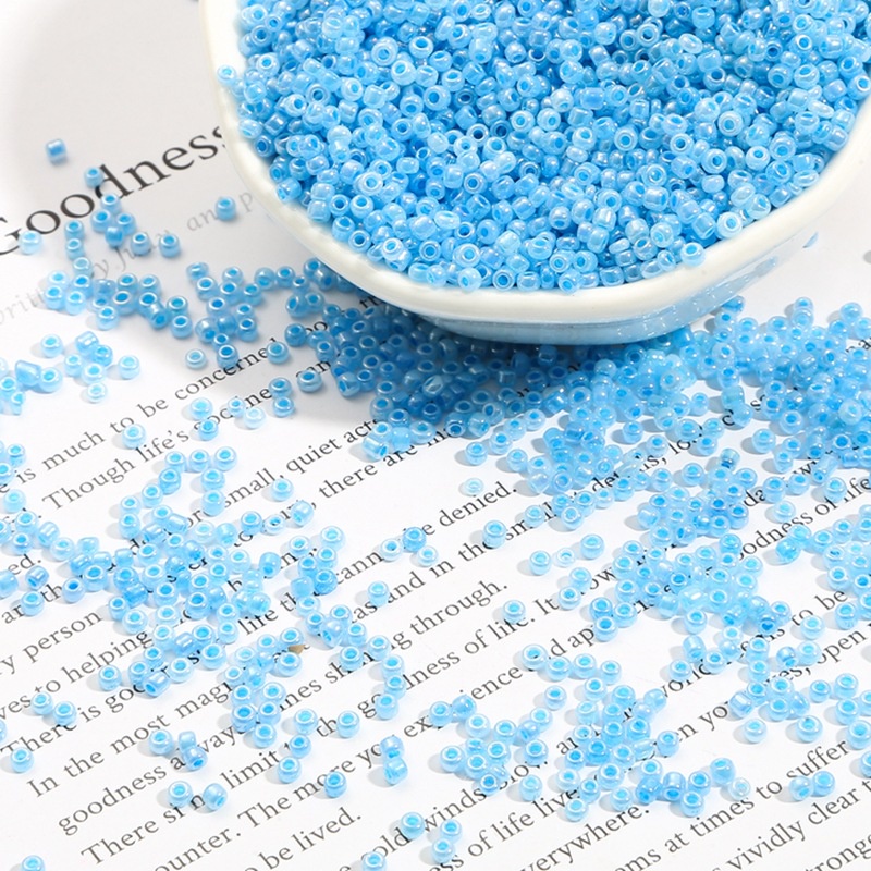 Bộ 250/500 Hạt Thủy Tinh Làm Trang Sức Thủ Công 2/3mm
