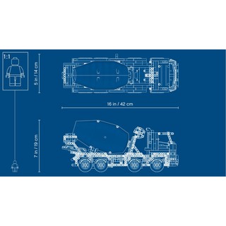 [ORDER] LEGO TECHNIC 42112- Xe trộn bê tông