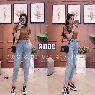 QUẦN JEAN BAGGY CẠP CHUN CO GIÃN