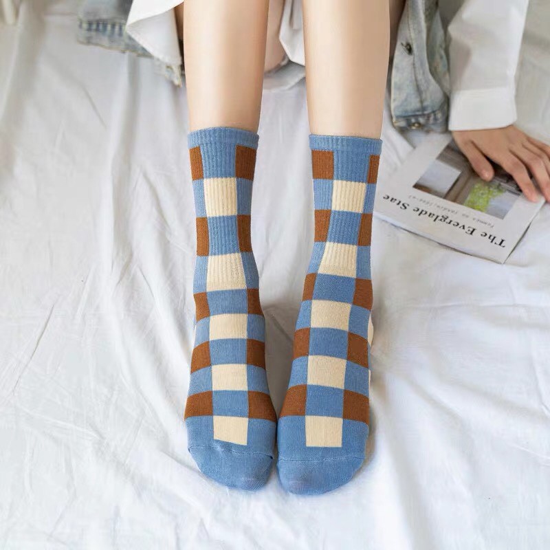 Tất cao cổ cao cấp trendy Blue