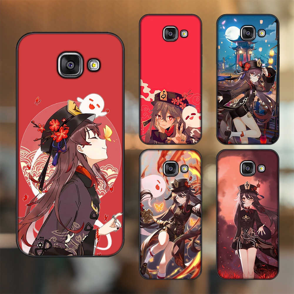 Ốp lưng Samsung A3 2016, A5 2016, A7 2016 viền đen in hình Hutao Genshin Impact