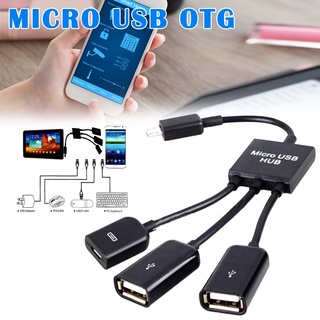 Dây Cáp Otg Chuyển Đổi 3 Trong 1 Micro Usb Sang Cổng Usb 2.0
