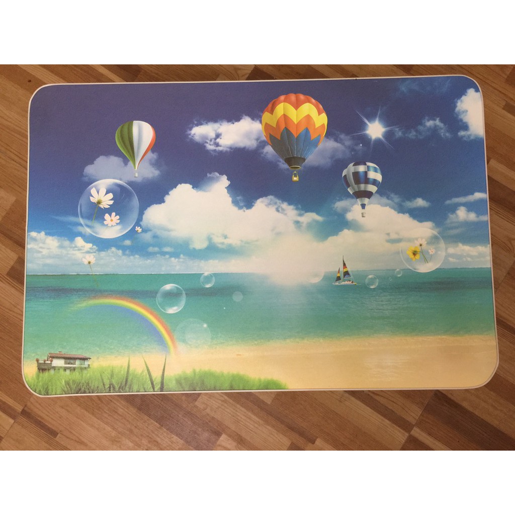 Bàn gấp chân bóp sắt mạ trắng Gem Decor