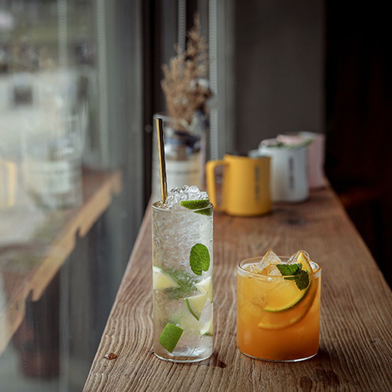 Cốc Thủy Tinh Trong Suốt Chịu Nhiệt 400Ml Tiện Dụng Uống Trà Sữa/ Cà Phê