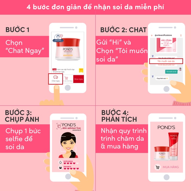 Nước tẩy trang Vitamin Pond's Micellar Water 400ml:Hoa hồng sáng da