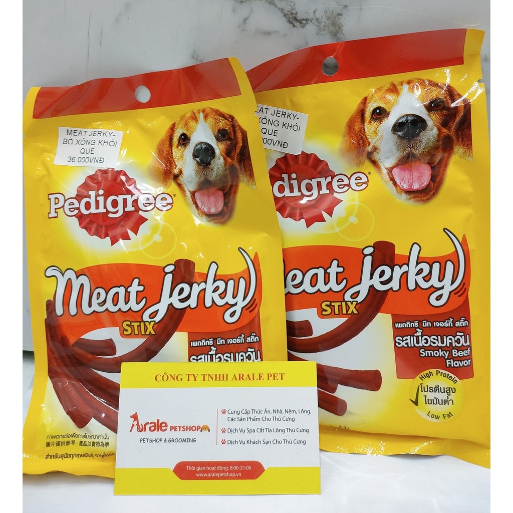 [ Nhiều vị ] Bánh/Snack thưởng Pedigree Meat Jerky cho chó thơm ngon, bổ dưỡng, đủ vị