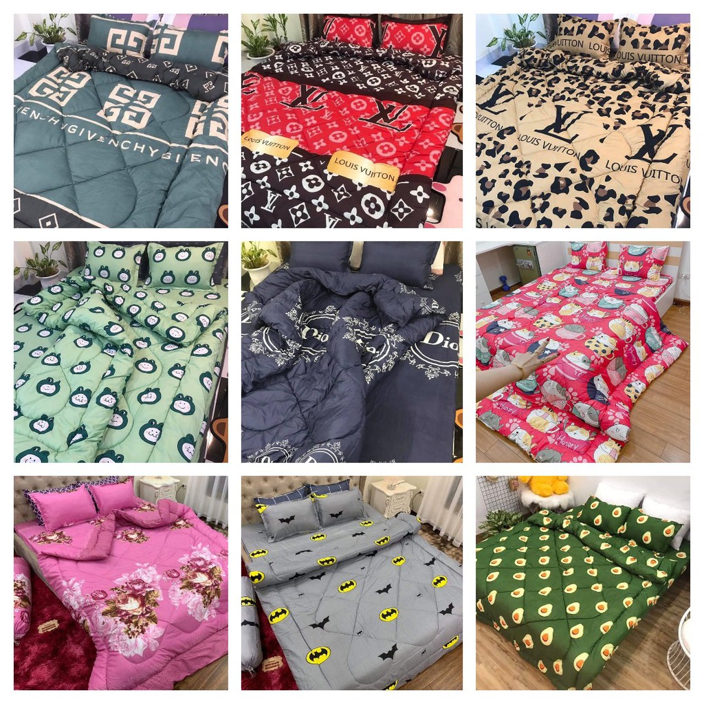 [Chăn phao]Chăn phao đông dày 1m8x2m cotton poly,chăn phao siêu nhẹ