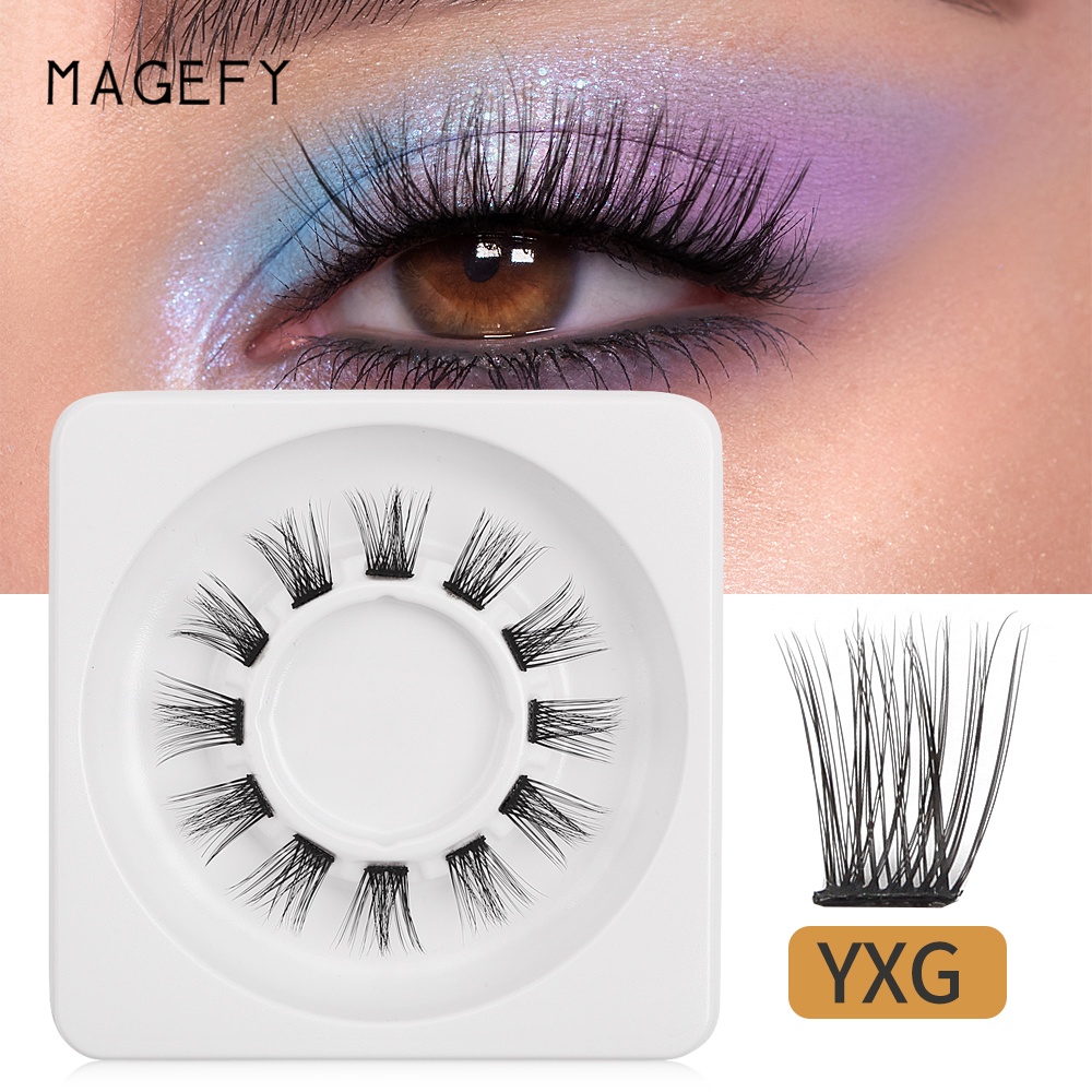 Bộ 12 cặp mi giả 3D MAGEFY bằng lông chồn độc đáo dùng để trang điểm Halloween