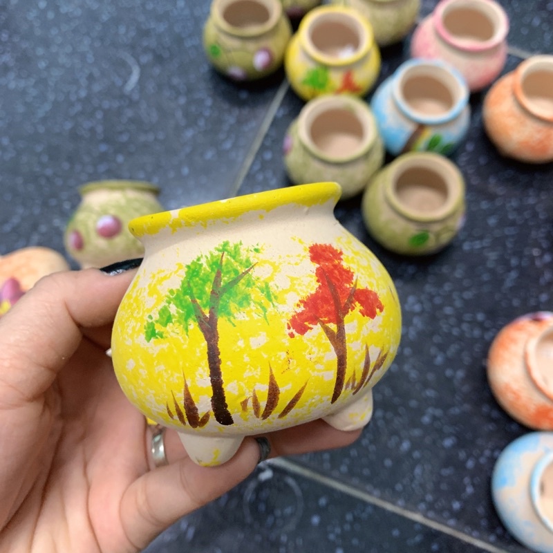 Chậu sứ mini trồng cây 5x7cm