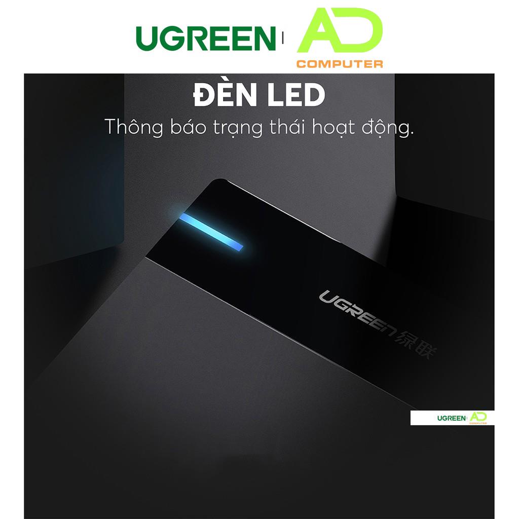Vỏ hộp đựng ổ cứng SATA 3.5, 2.5 inch, dài 30-50cm UGREEN US222 hỗ trợ 10TB, USB 3.0