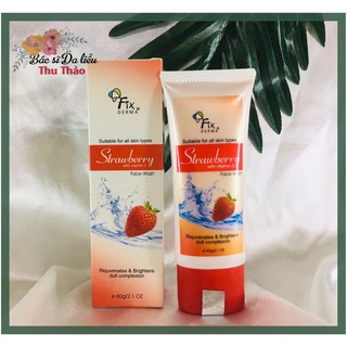[60g] SỮA RỬA MẶT SÁNG DA FIXDERMA STRAWBERRY