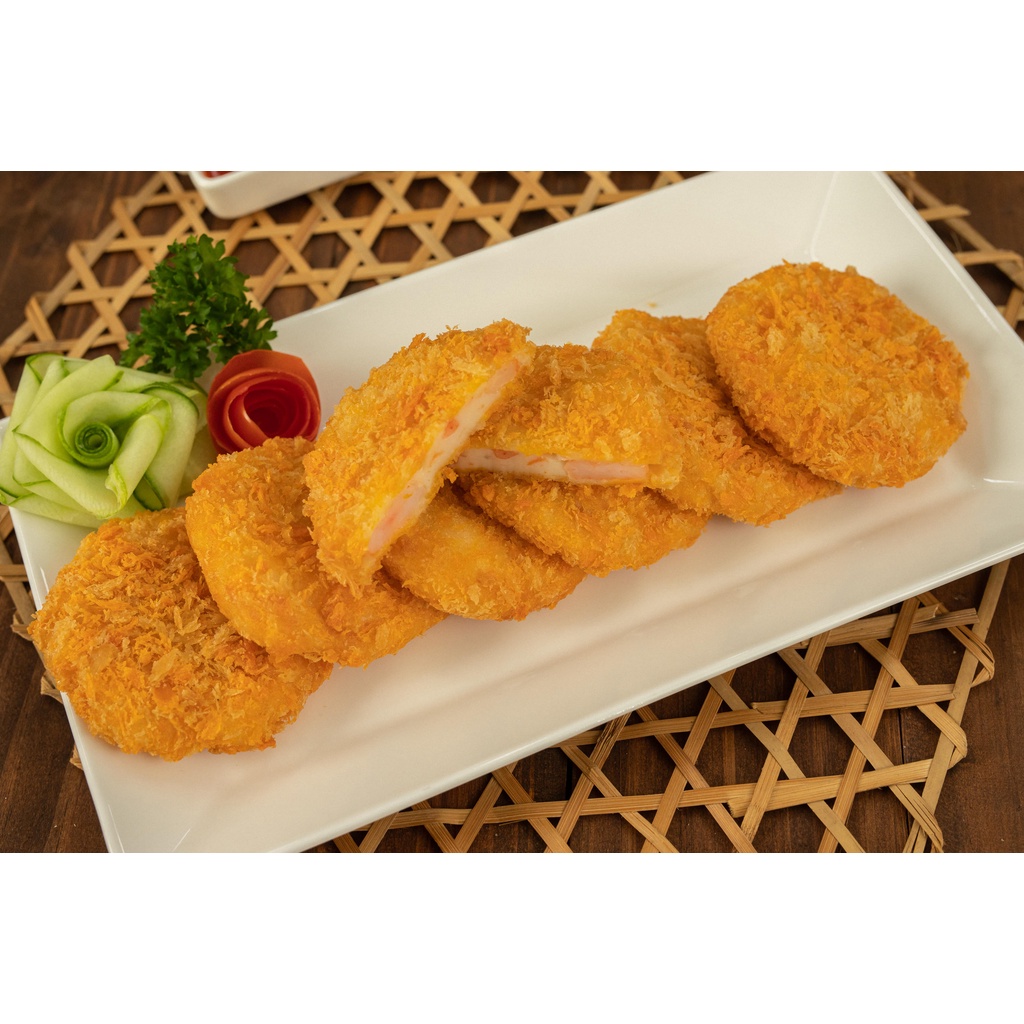 Burger tôm/Shrimp patty - 500gr/gói