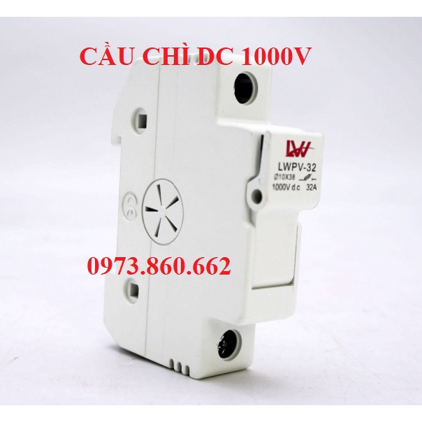  Cầu chì DC 1000V 15A - Cầu chì một chiều cho năng lượng mặt trời solar