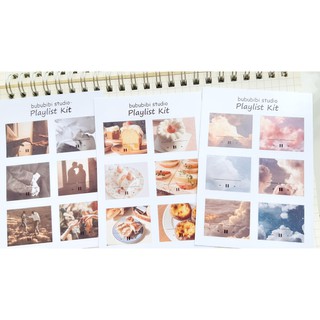 Tờ Bullet Journal sticker: Playlist Kit D