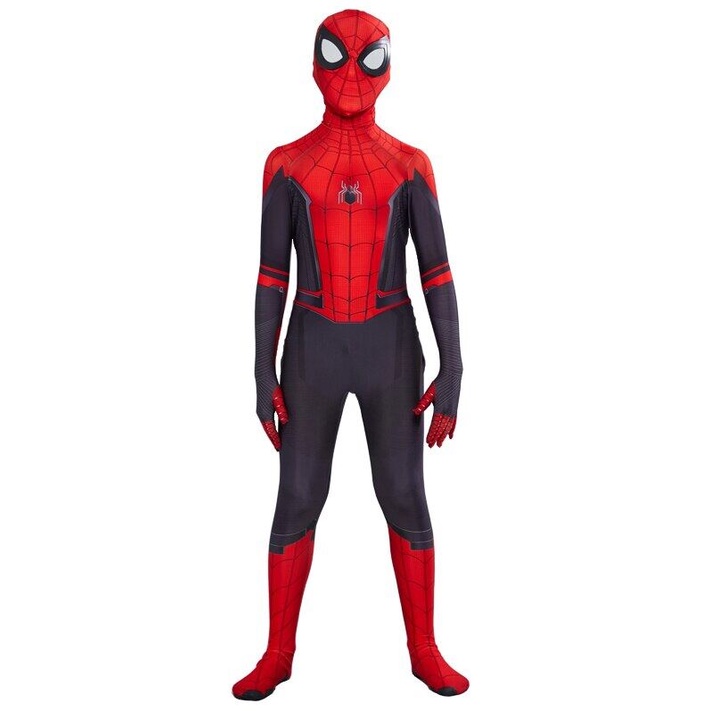 Quần áo Người Nhện Trẻ Em Mặt Nạ Trùm đầu Spider Man Cho Bé Trai