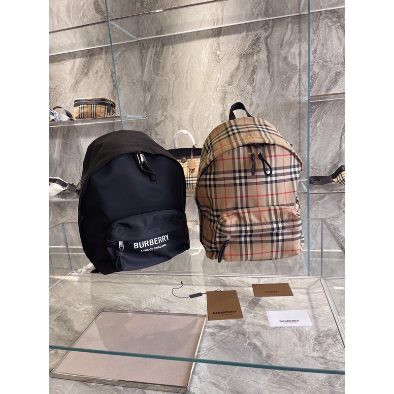 Balo Burberry* Beige Check Jett Backpack cao cấp nhập khẩu mới nhất 2021