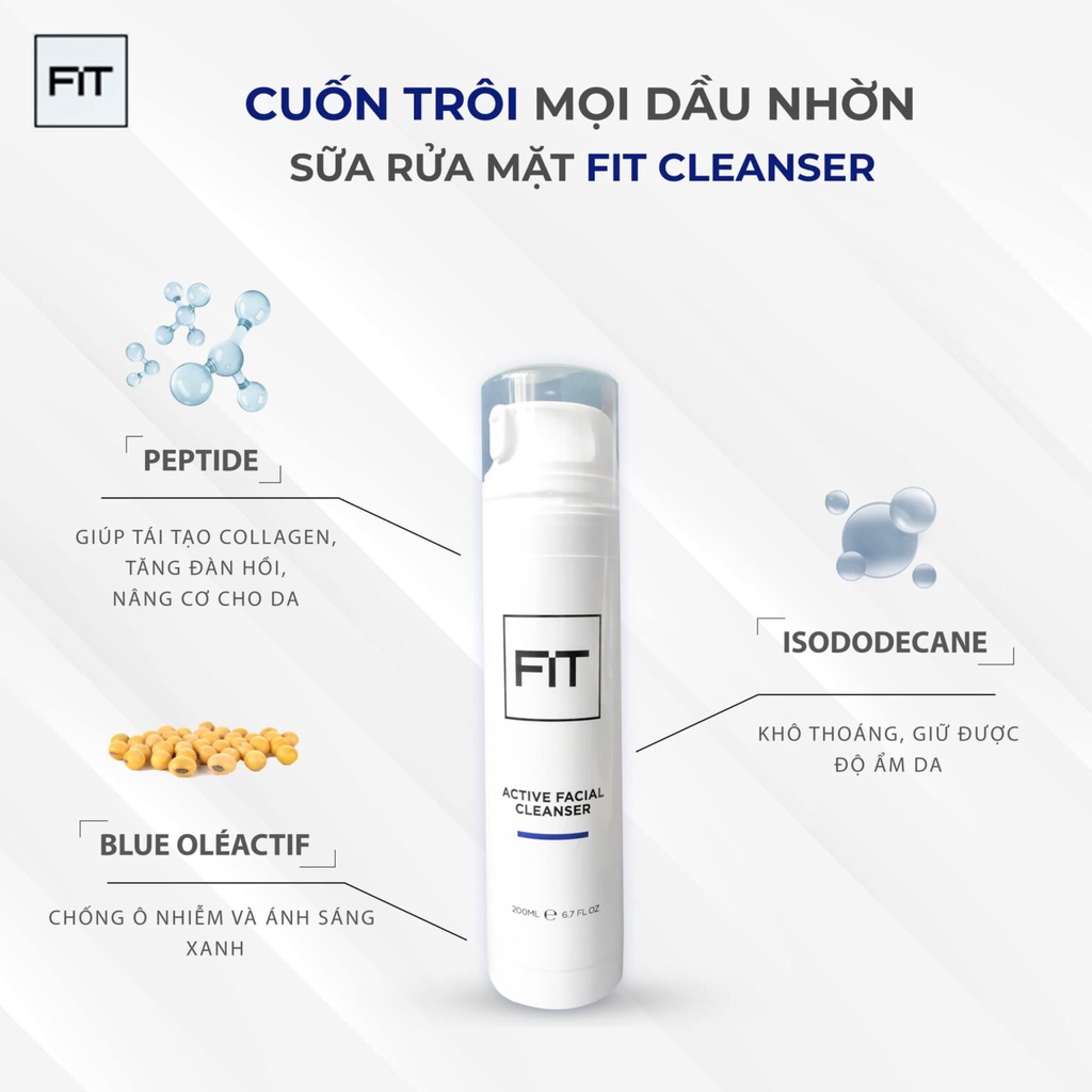 Sữa Rửa Mặt Fit Active Facial Cleanser - 200ml FIT SKINCARE