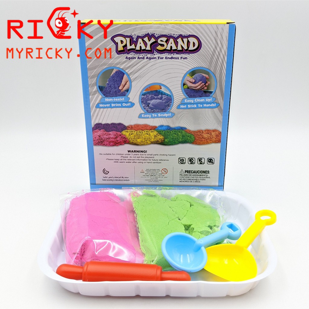 Bộ đồ chơi đất sét cát màu làm kem