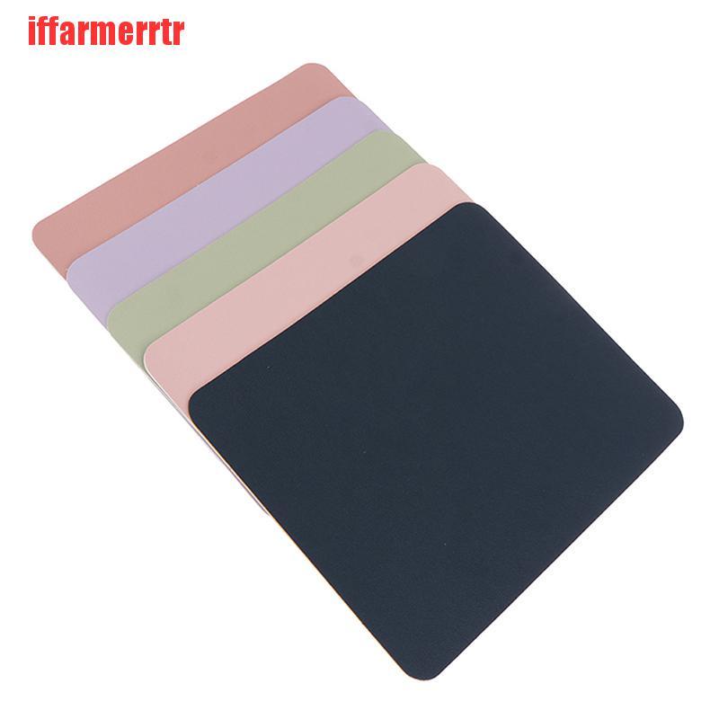 {iffarmerrtr}New Arrival Universal Anti-slip Mouse Pad Double Side Leather Gaming Mice Mat KGD