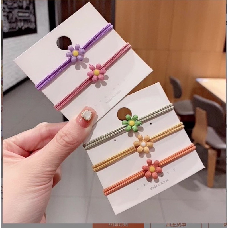 Dây cột tóc hình hoa cúc nhỏ dễ thương H.N.M STORE